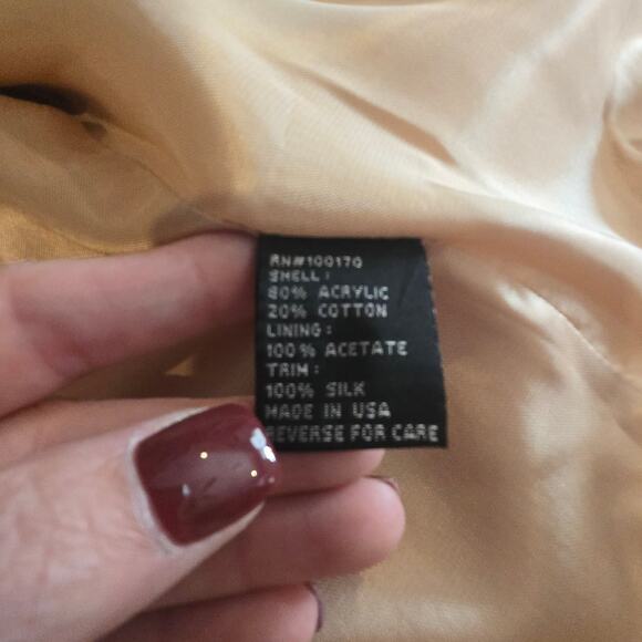 VTG Bill Blass Evening Separates sz 8 pink tweed silk ruffles - Picture 5 of 12